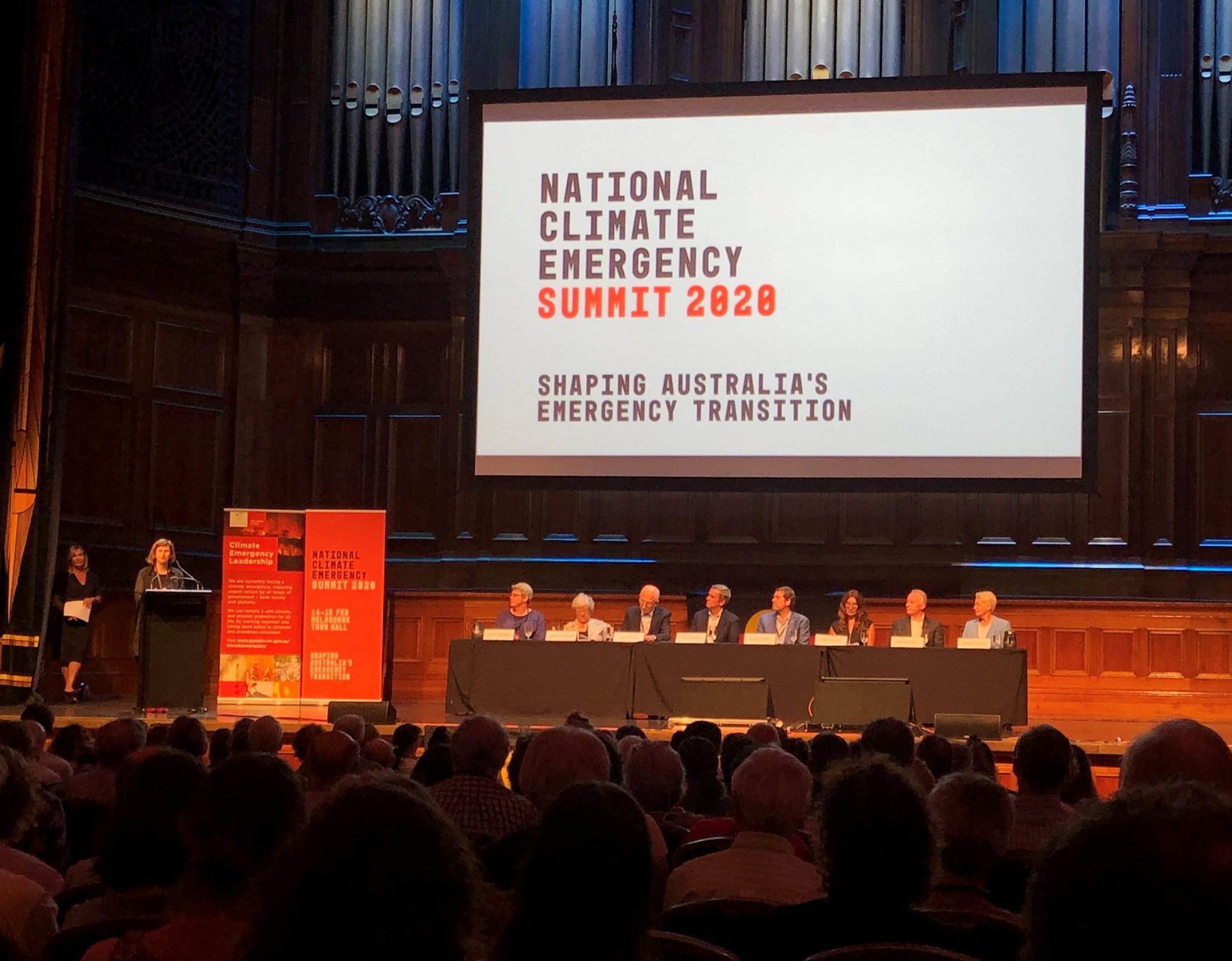 Attending the National Climate Emergency Summit
